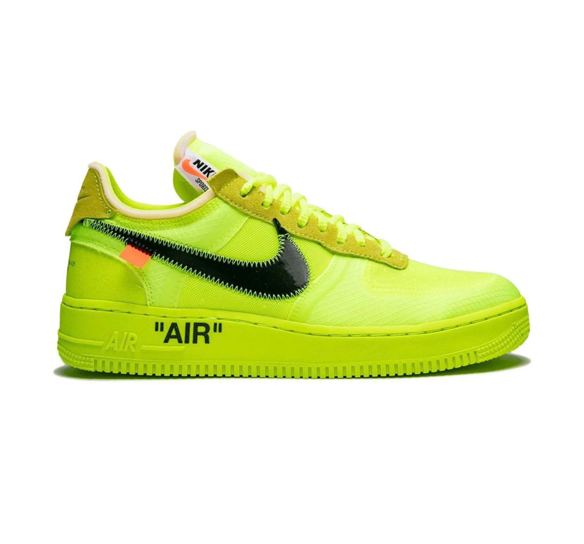 NIKE AIR FORCE 1 X OFF WHITE VOLT